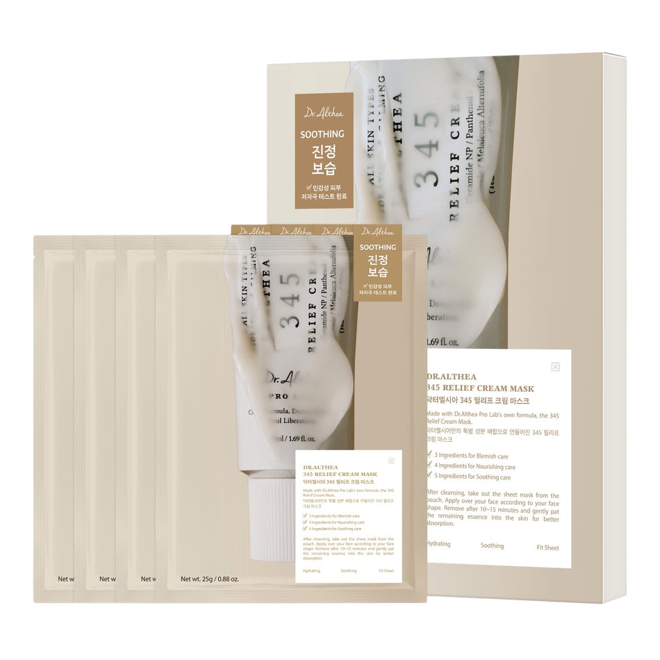 Dr ALTHEA - 345 Relief Cream Mask Pack ( 4pcs )