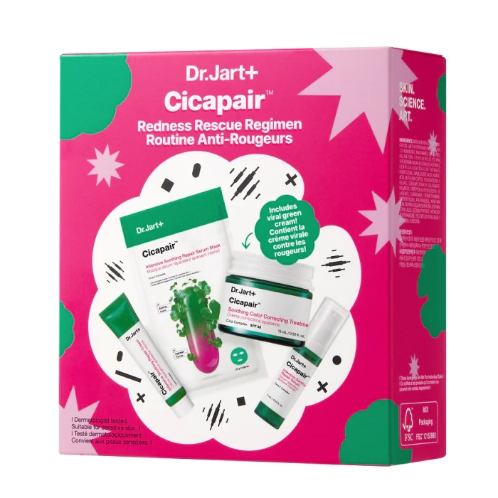 DR.JART+ - Cicapair Coffret Routine Rescue Anti-Rougeurs à la Centella Asiatica
