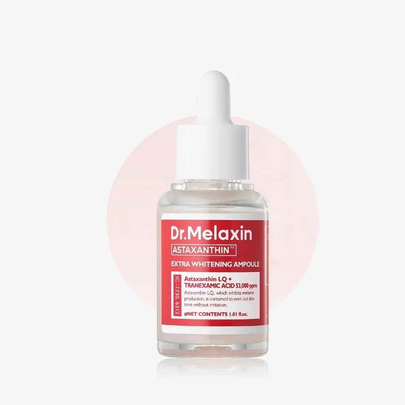 Dr MELAXIN - Astaxanthin Extra Whitening Ampoule – Whitening Astaxanthin Facial Serum - 30ml