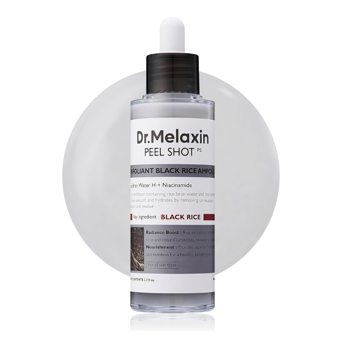 Dr MELAXIN - Peel Shot Exfoliating Black Rice Ampoule - 80ml