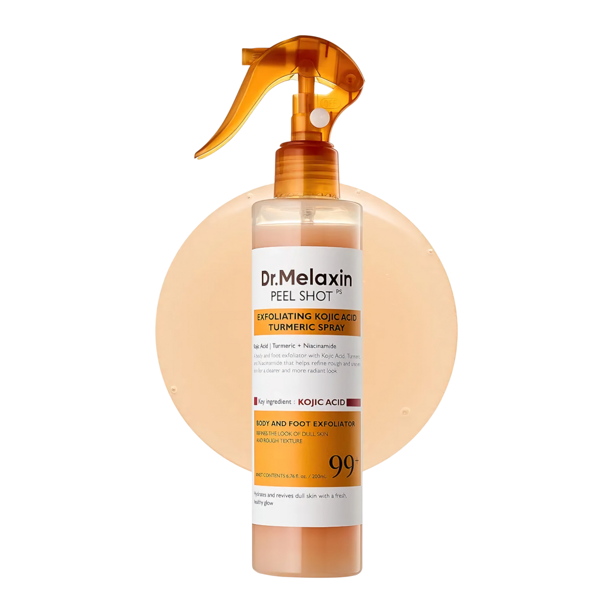 Dr MELAXIN - Peel Shot Exfoliating Kojic Acid Turmeric Spray - 200 ml