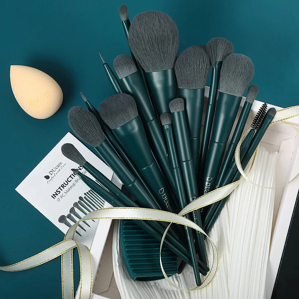 ducare-orchid-deep-ensemble-de-pinceaux-de-maquillage-15-en-1