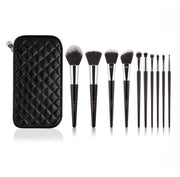 ducare-set-makeup-brush-golden-black-10-pieces