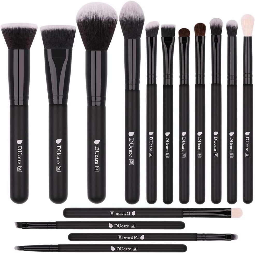 DUCARE - Set Makeup Brush Black (15 pièces)