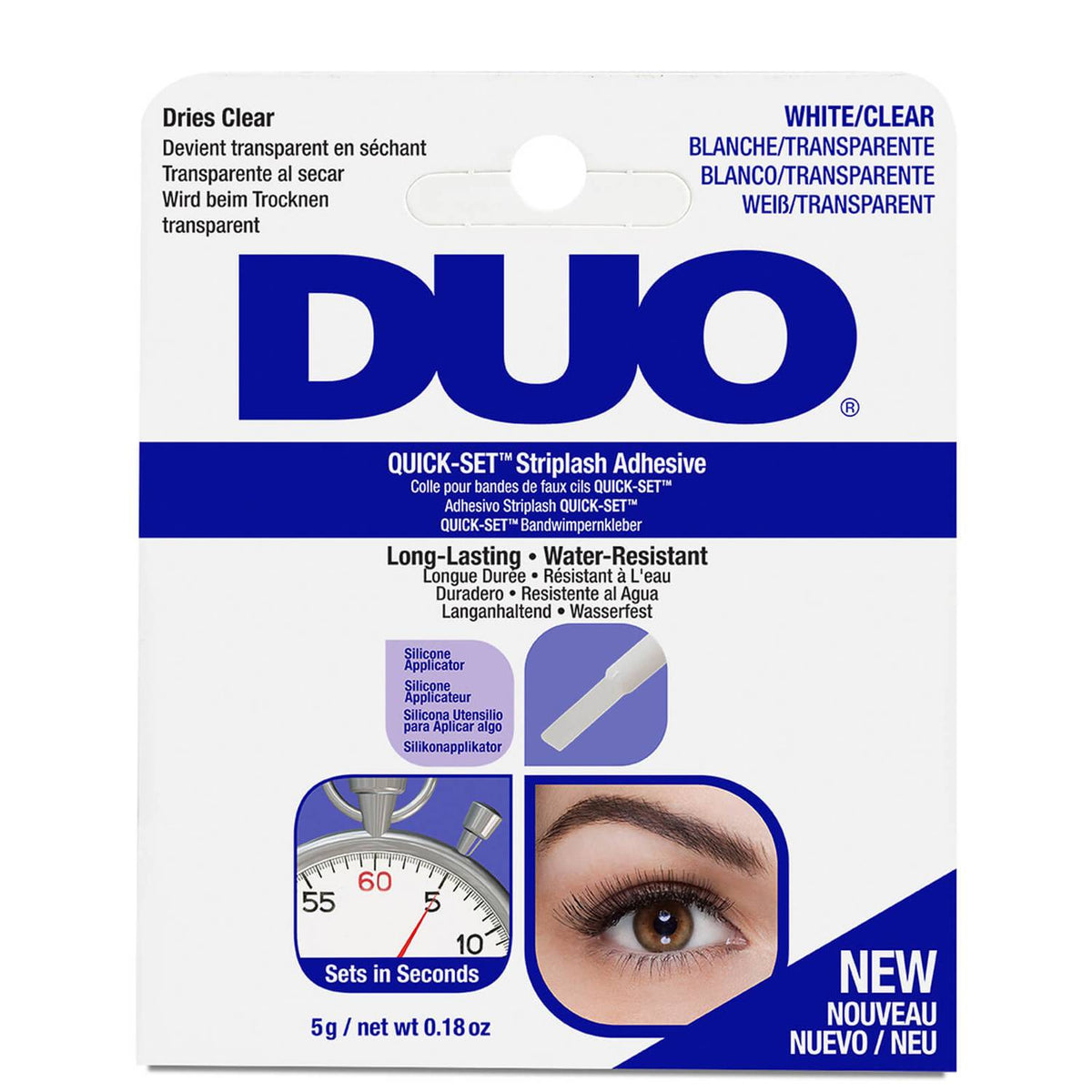 DUO - Colle pour bande de faux cils Transparente Quick-Set