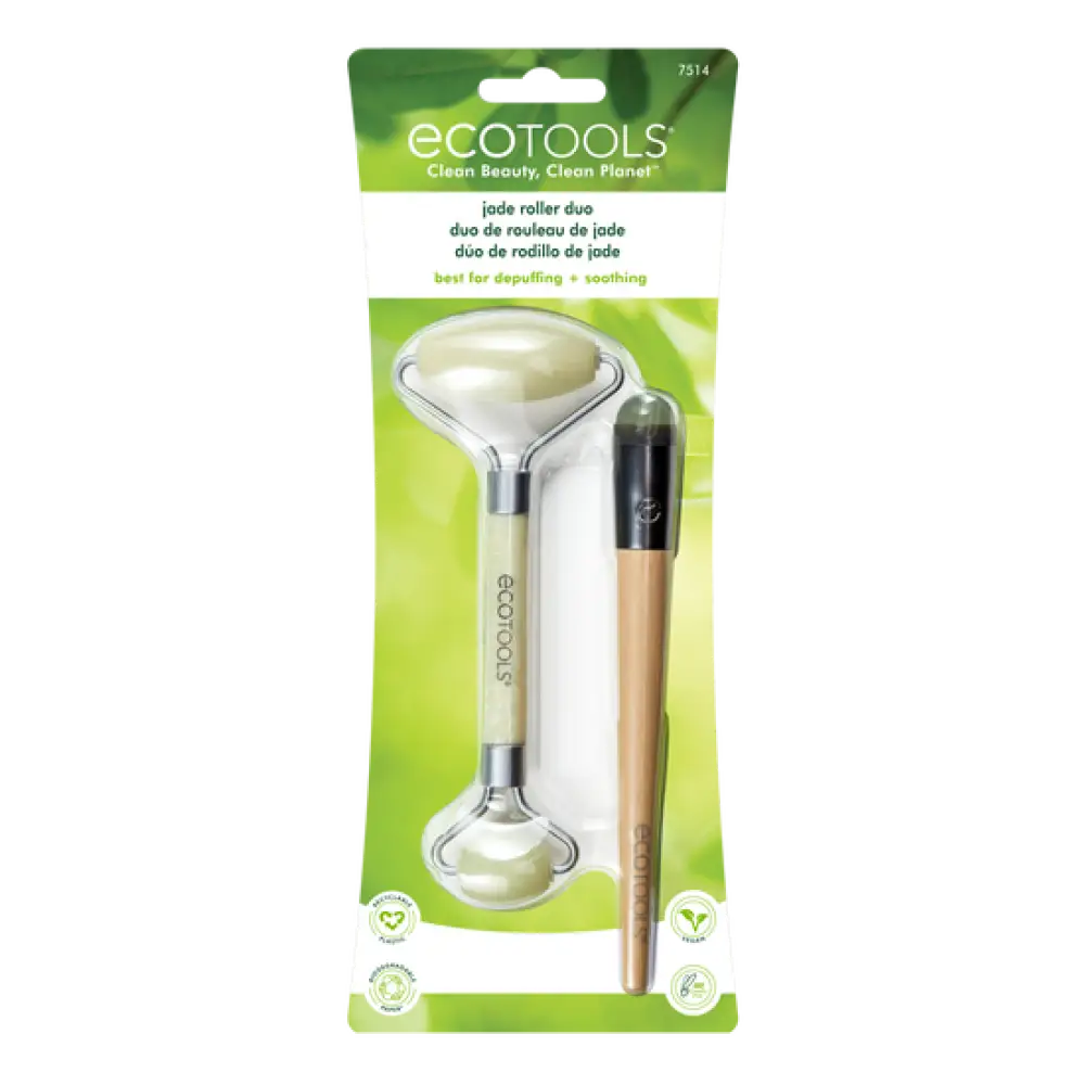 ECOTOOLS - Jade Facial Roller and Eye Roller Duo ( 2pcs )