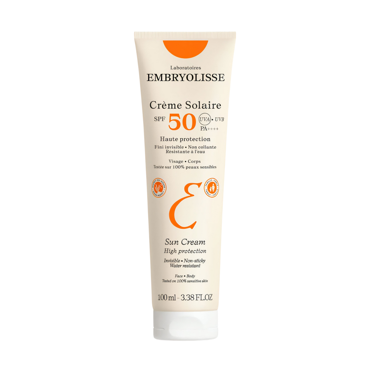 Embryolisse - Crème Solaire SPF50 - 100ml