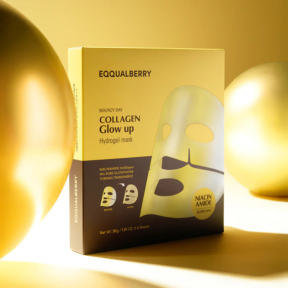 EQQUALBERRY – Collagène Glow Up Hydrogel Mask ( 1pc )