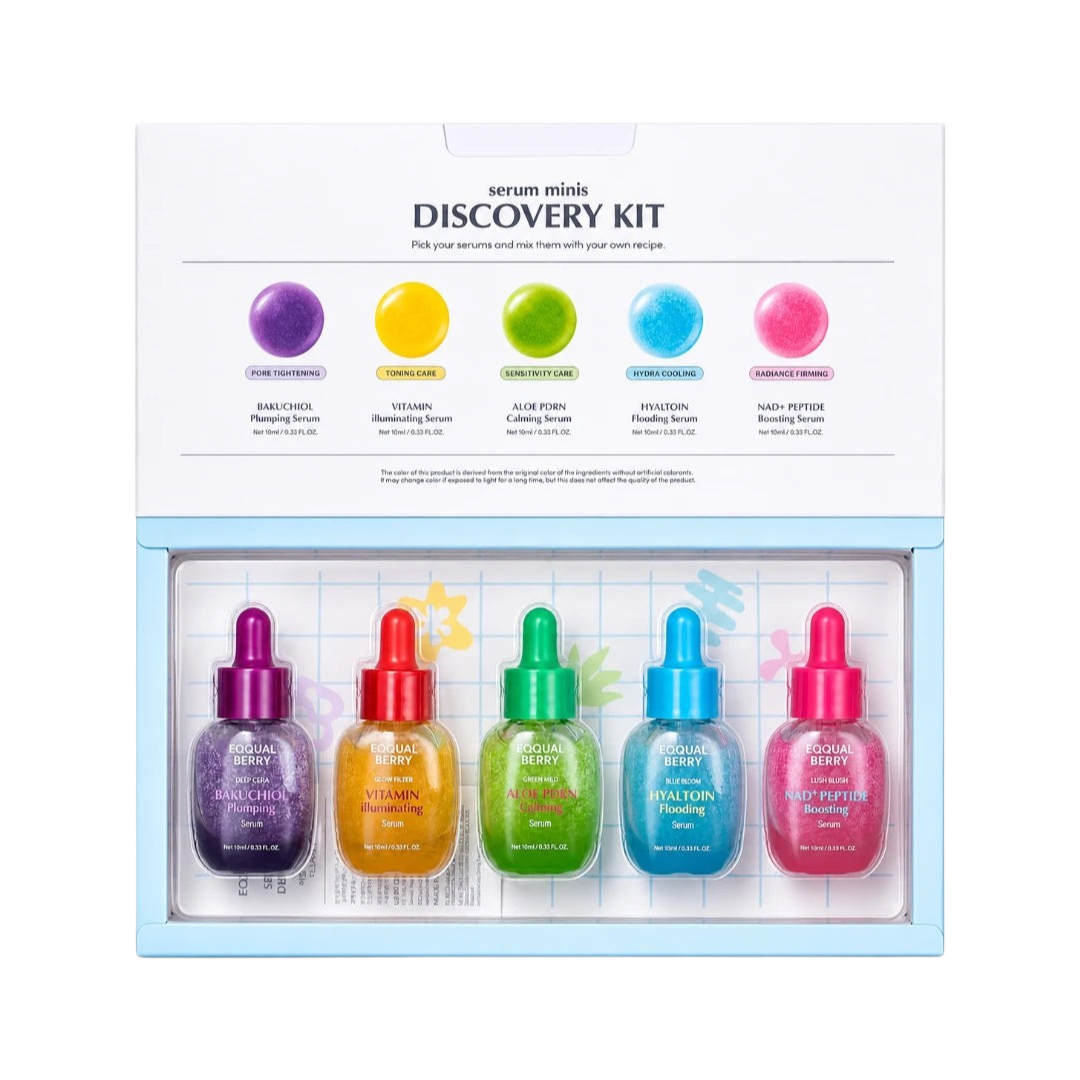 EQQUALBERRY – Minis Discovery Kit Serum ( 5×10ml )