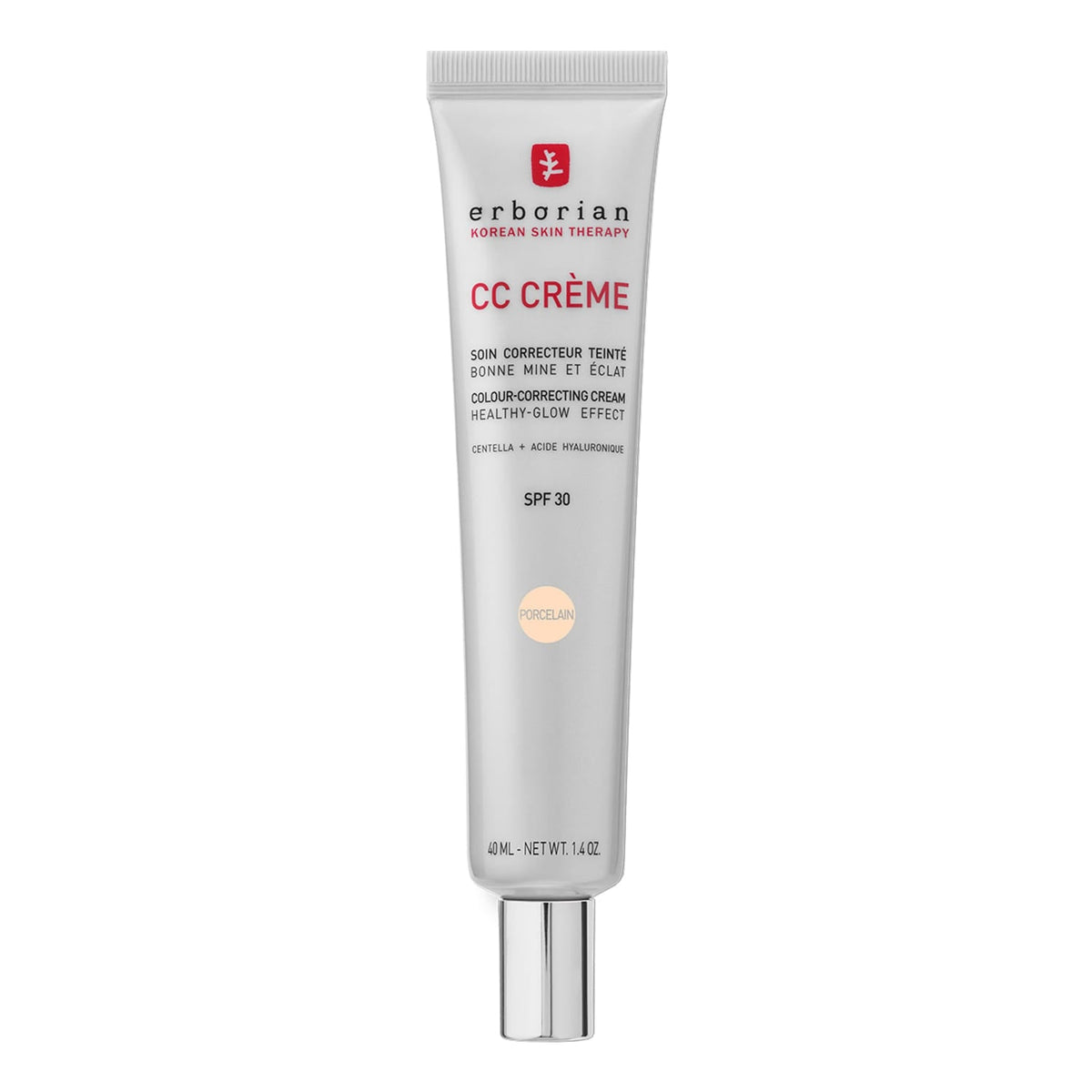 ERBORIAN - CC Crème À La Centella Asiatica- Ref Porcelain 40ml