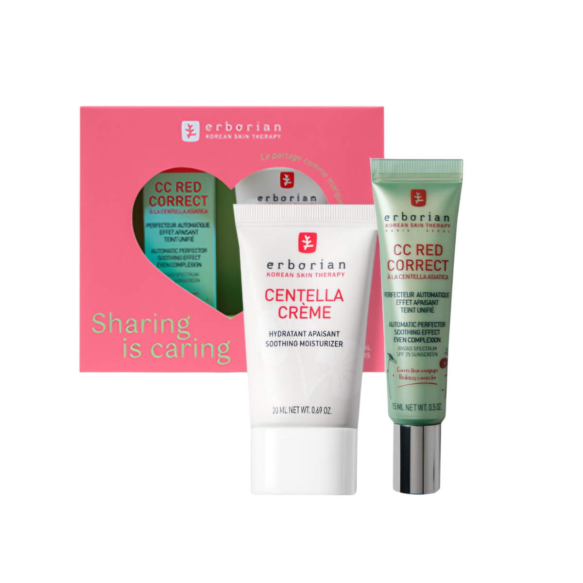 ERBORIAN - Coffret Anti-Redness Duo- CC Red Correct & Centella Cream