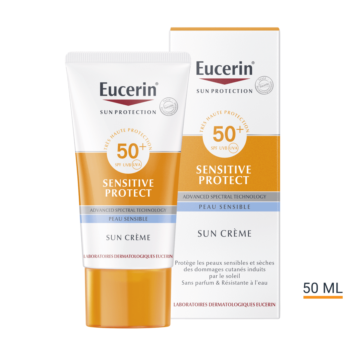 EUCERIN - ECRAN SOLAIRE SENSITIVE PROTECT SUN CRÈME SPF 50+ - 50ml
