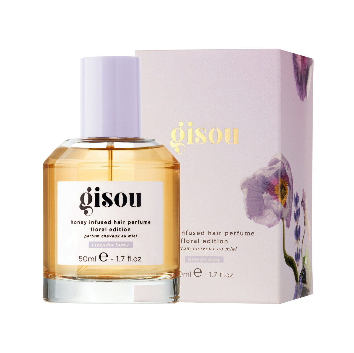 Gisou - Honey Infused Hair Perfume Édition florale - réf Lavender Berry 50ml