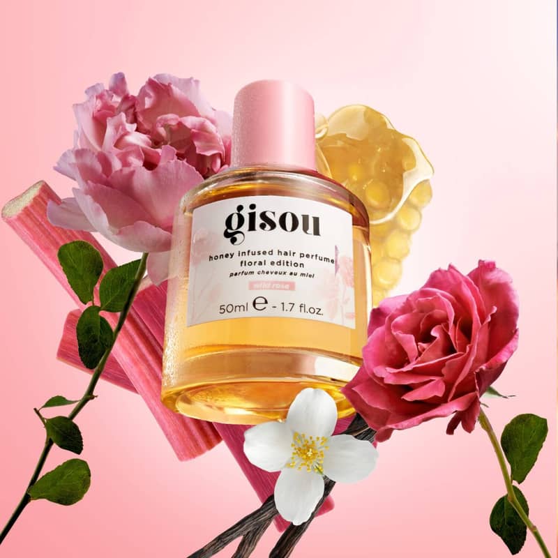 Gisou - Honey Infused Hair Perfume Édition florale - réf Wild Rose 50ml