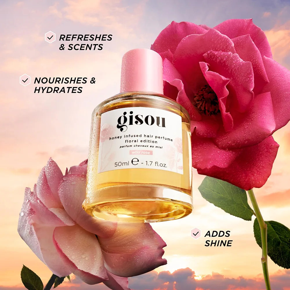 GISOU - Honey Infused Hair Perfume Édition florale - réf Wild Rose 50ml