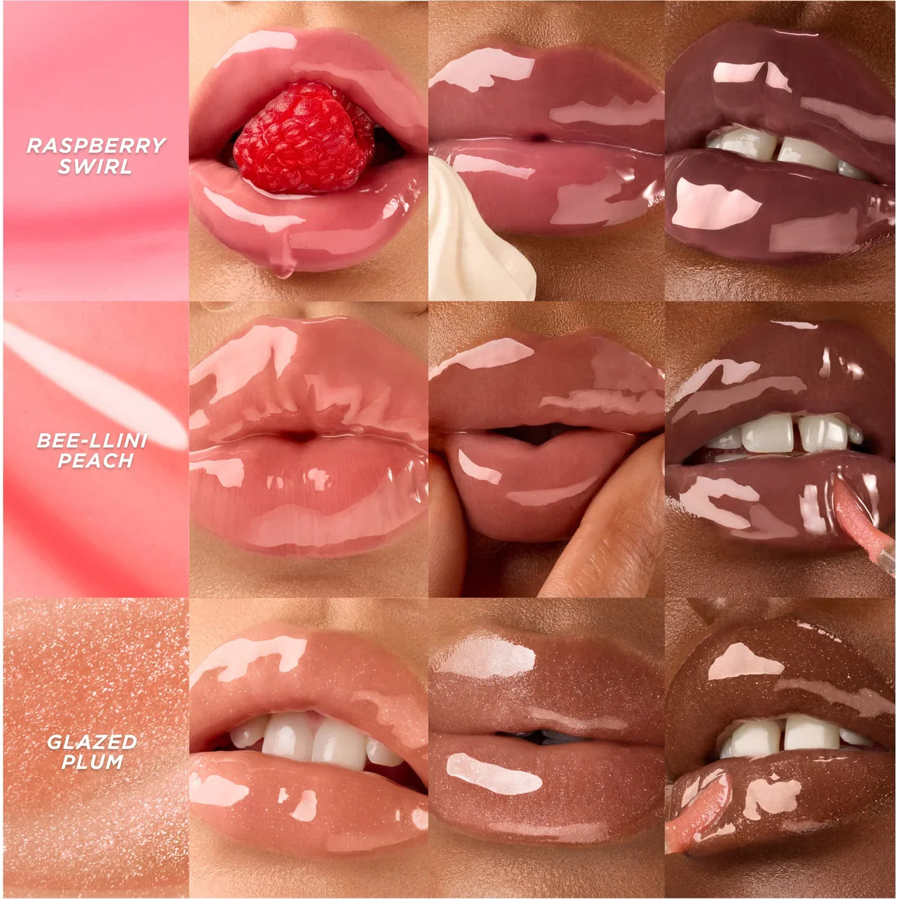 Gisou - Honey Infused Lip Oil - réf Rasberry Swirl