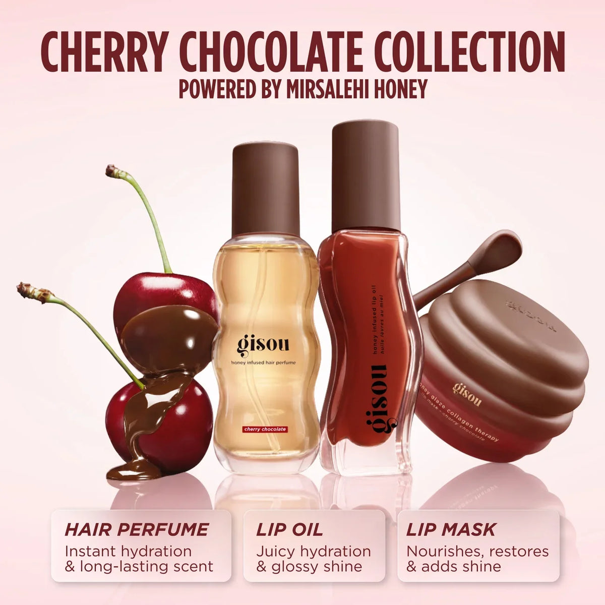 GISOU - Lip Mask - réf Cherry Chocolate - 15g