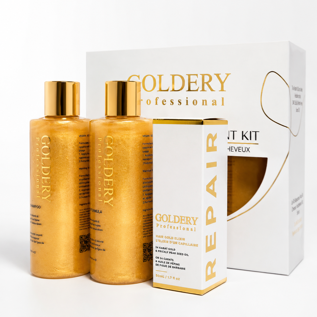 Goldery - KIT GOLDERY PROFESSIONAL - HAIR REPAIR TREATMENT KIT