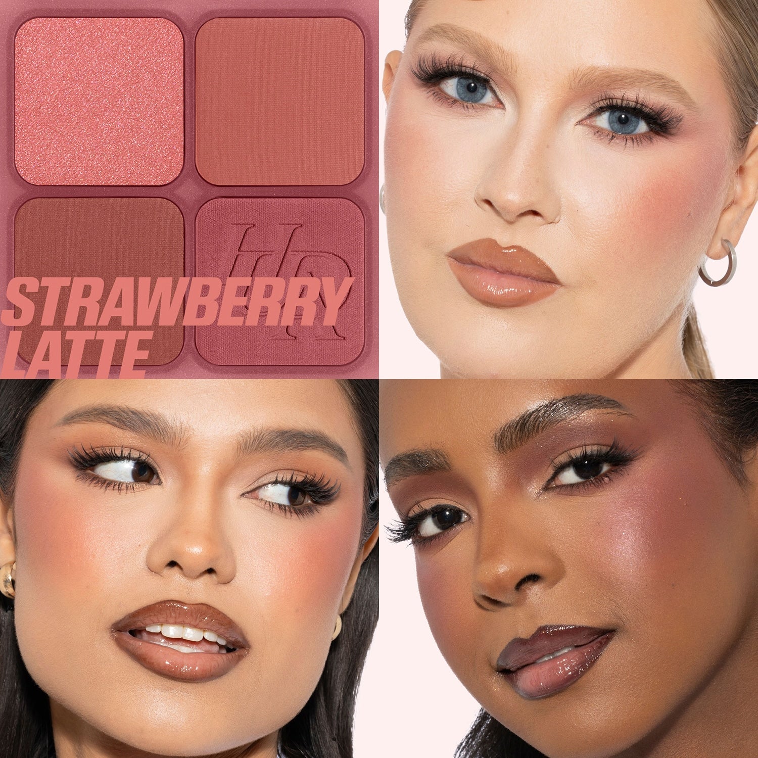 HUDA BEAUTY - Blush Filter Palette - réf Strawberry Latte (7.5 g)