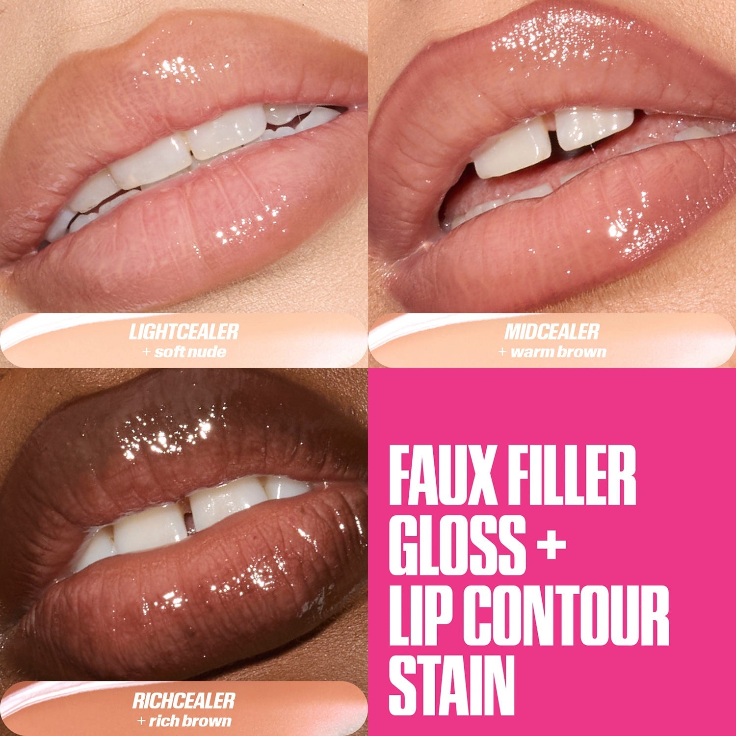 HUDA BEAUTY - Faux Filler - Gloss Haute Brillance - réf RichCealer (3,9 ml)