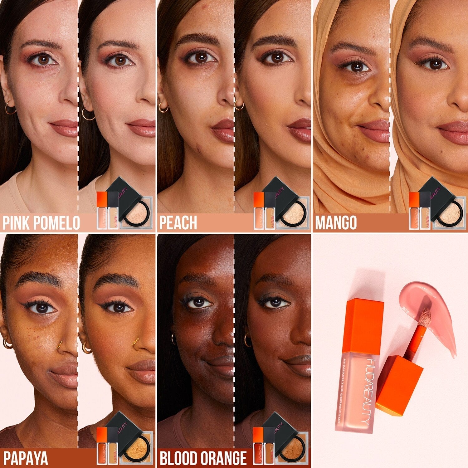 HUDA BEAUTY - #FAUXFILTER Color Corrector - Correcteur de teint - réf Pink Pomelo