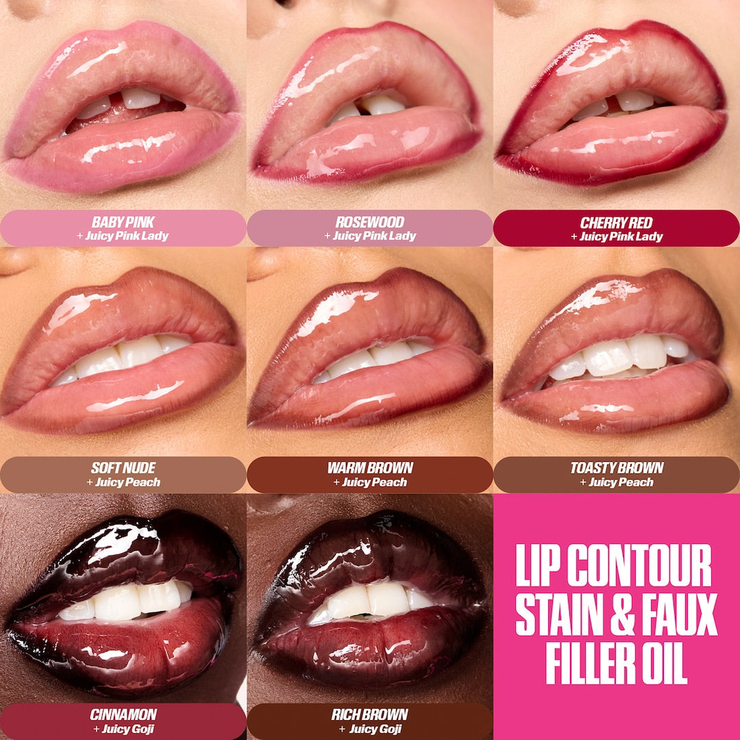 HUDA BEAUTY - Lip Contour Lip Stain - réf Rich Brown