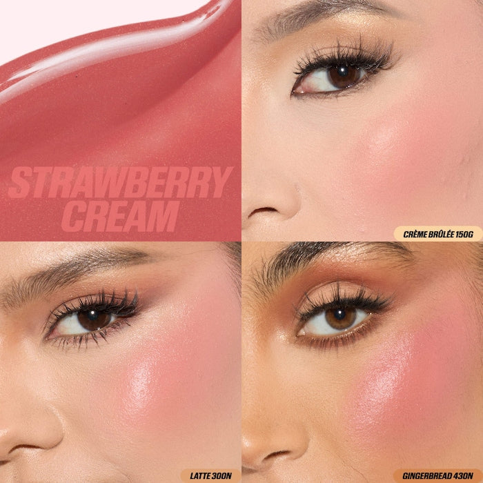 HUDA BEAUTY - Mini Blush Mocktail Duos- strawberry cream & Ube cream