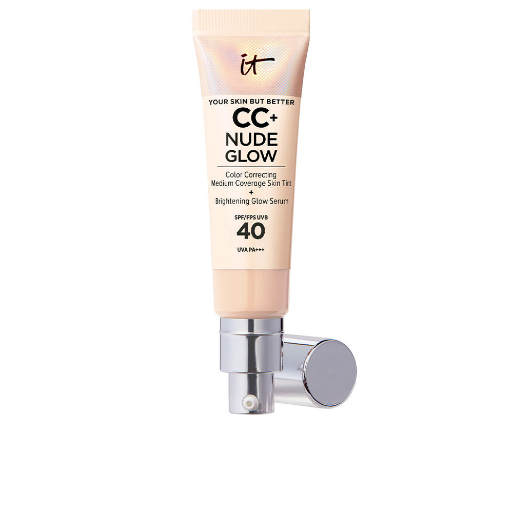 IT COSMETICS - CC+ NUDE GLOW lightweight foundation + glow serum SPF40- light