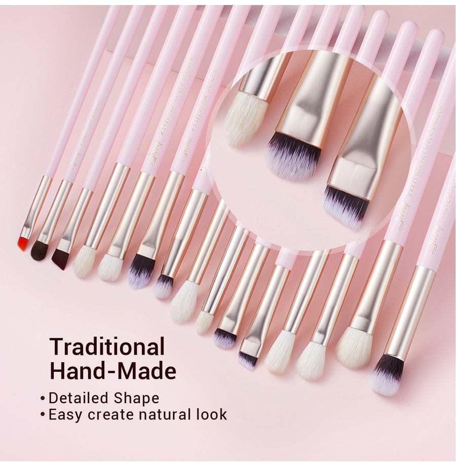 JESSUP - 15pcs Blushing Bride/Golden Brush kit Premium