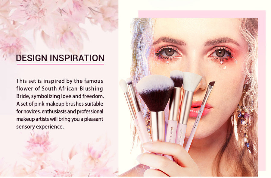 JESSUP - 15pcs Blushing Bride/Golden Brush kit Premium