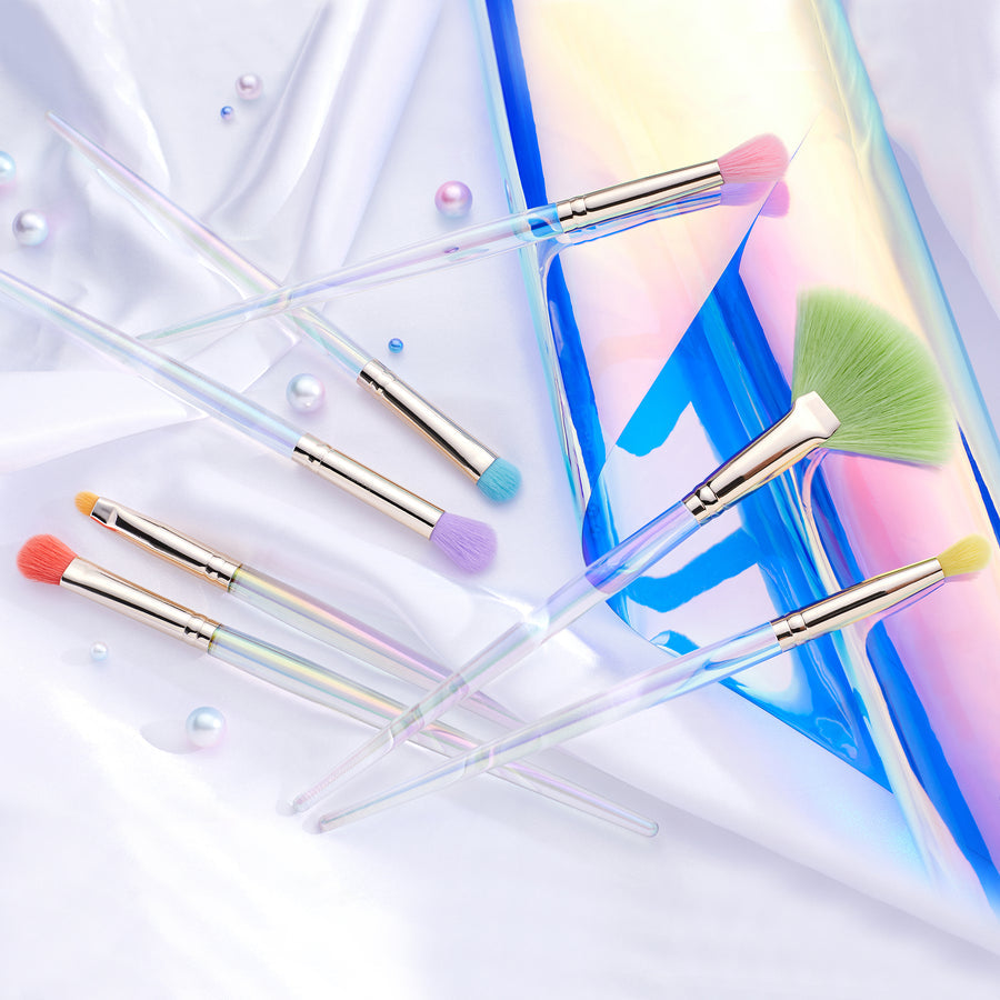 JESSUP - Colorful Makeup Brushes Set 7 Pcs + Trousse