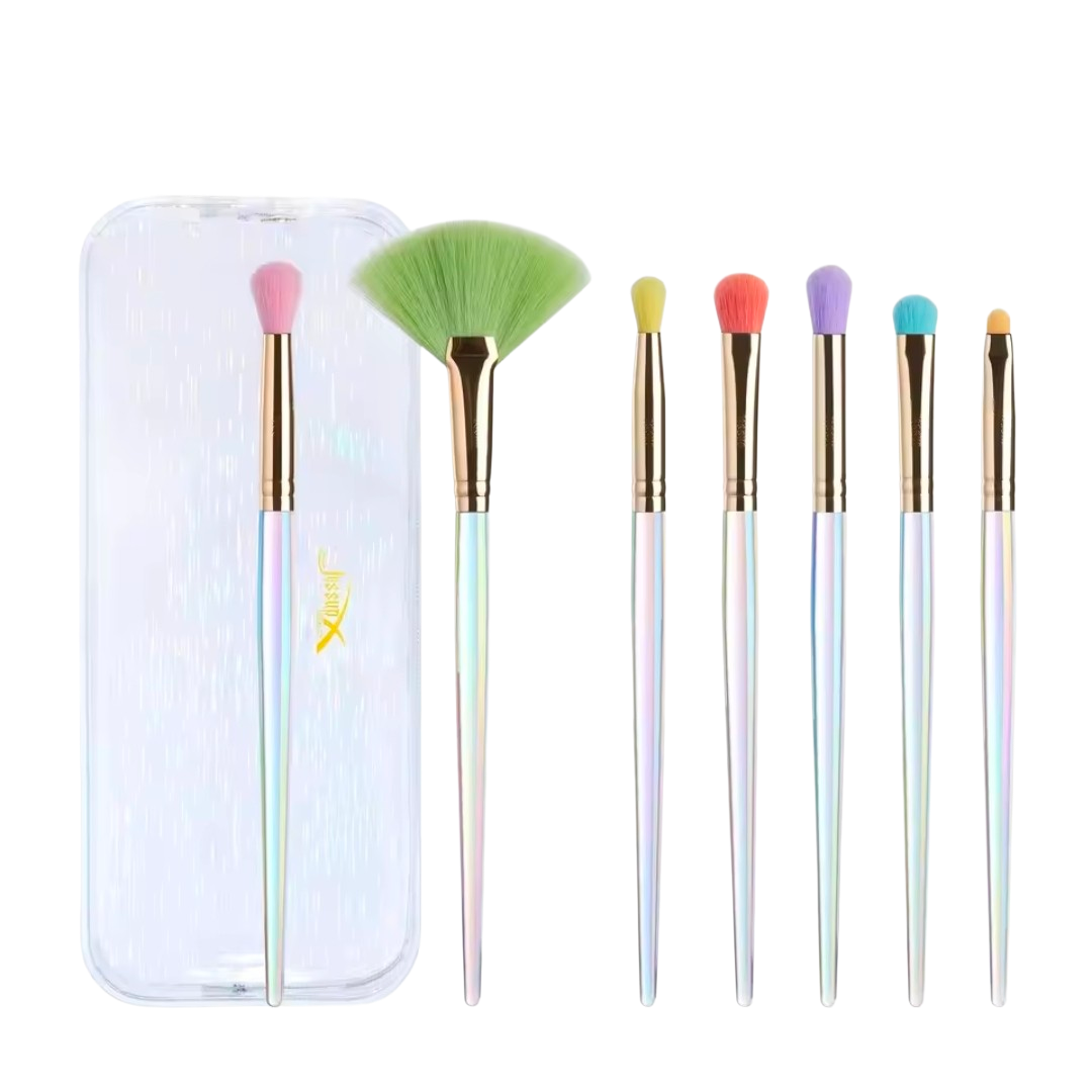 JESSUP - Colorful Makeup Brushes Set 7 Pcs + Trousse