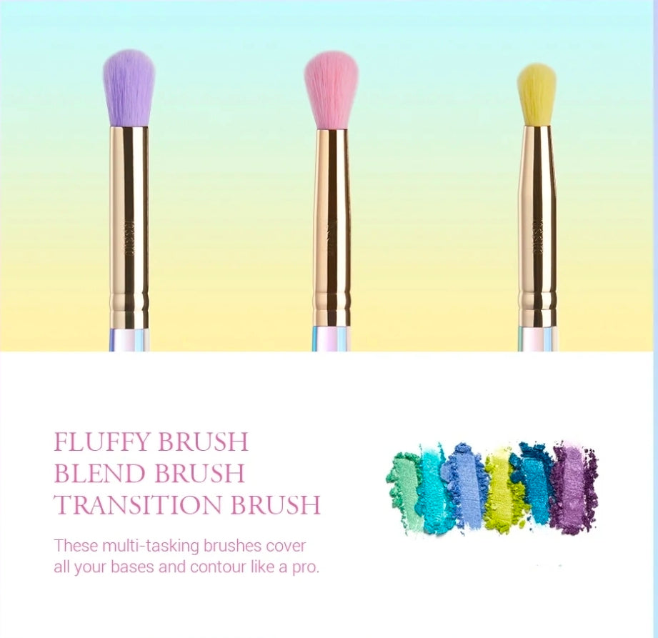 JESSUP - Colorful Makeup Brushes Set 7 Pcs + Trousse
