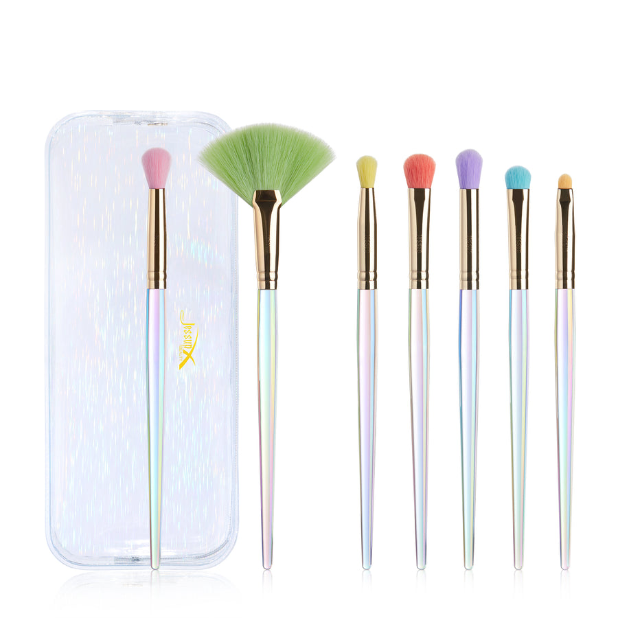 JESSUP - Colorful Makeup Brushes Set 7 Pcs + Trousse