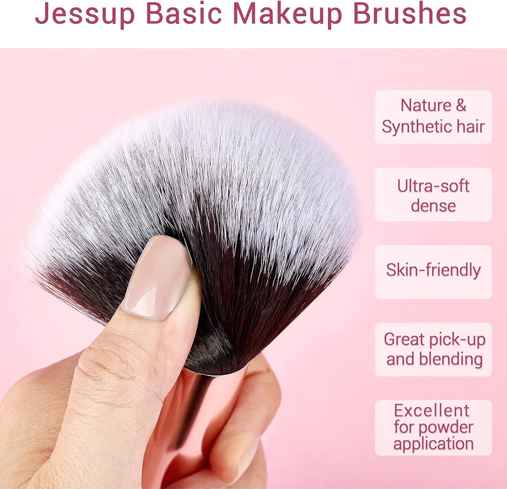 JESSUP - Ensemble 15pcs de Pinceaux Burgundy