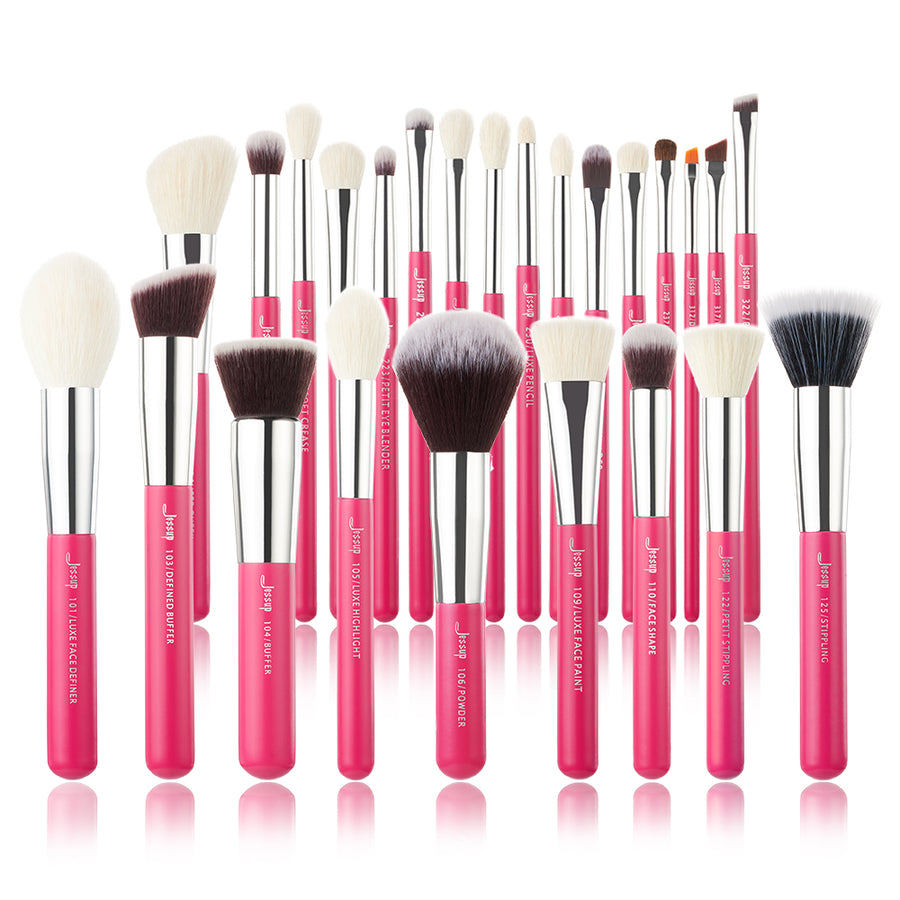 JESSUP - Individual 25Pcs Makeup Brush Kit Pink Premium