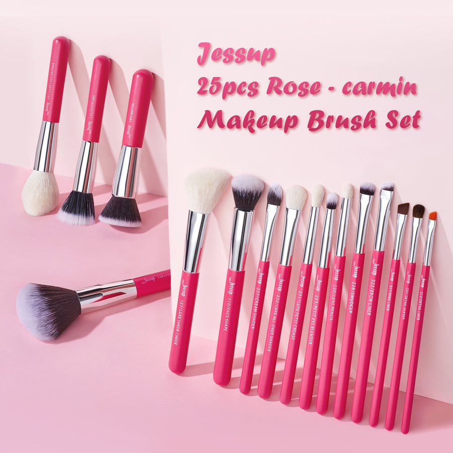 JESSUP - Individual 25Pcs Makeup Brush Kit Pink Premium