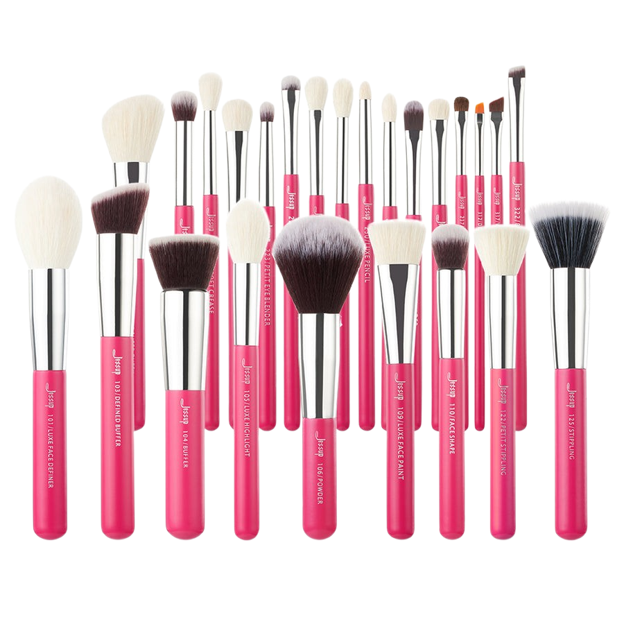 JESSUP - Individual 25Pcs Makeup Brush Kit Pink Premium