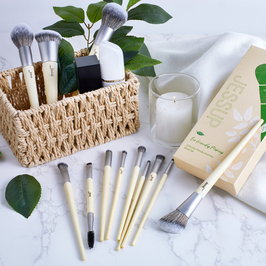 JESSUP - Sustainable and Eco-friendly Brush Set Low Waste 12Pcs
