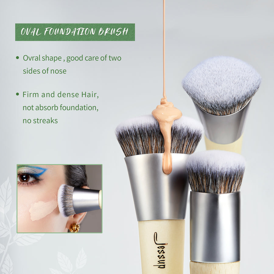 JESSUP - Sustainable and Eco-friendly Brush Set Low Waste 12Pcs