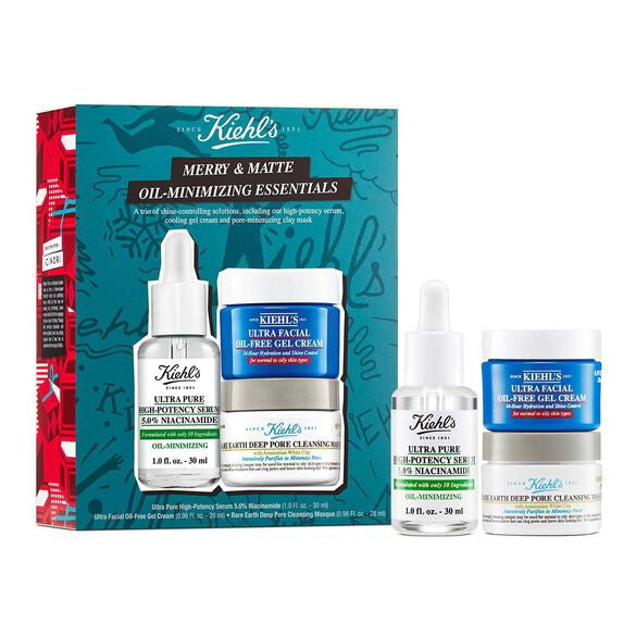 KIEHL'S - Merry & Matte Oil-Minimizing Essentials Gift Set