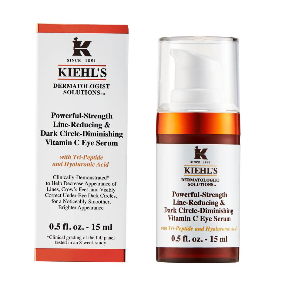 KIEHL'S -Powerful-Strength Line-Reducing & Dark Circle-Diminishing Vitamin C Eye Serum - 15ml