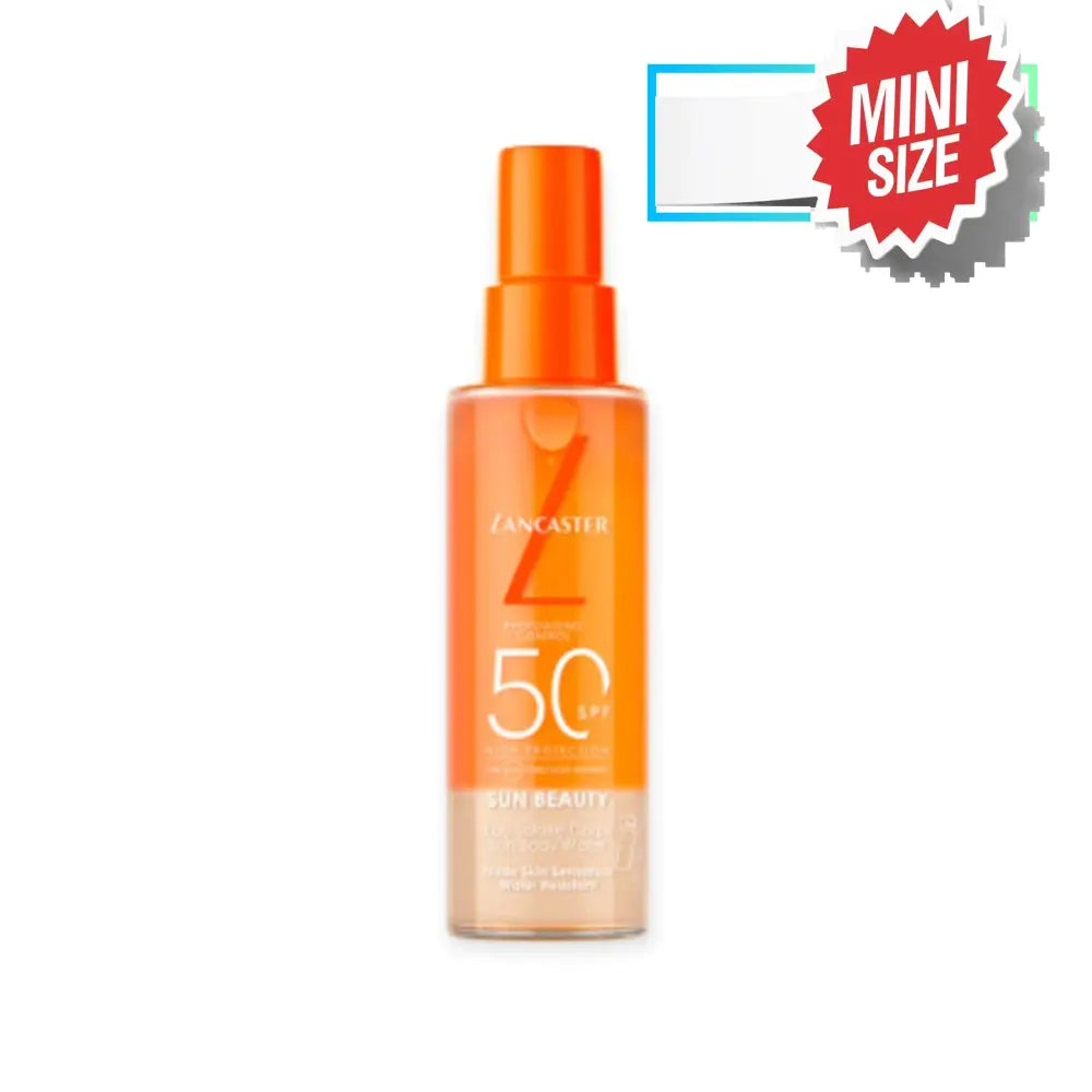 LANCASTER BEAUTY MINI SPF 50 Sun Beauty Eau Solaire Corps 100ml body lotion