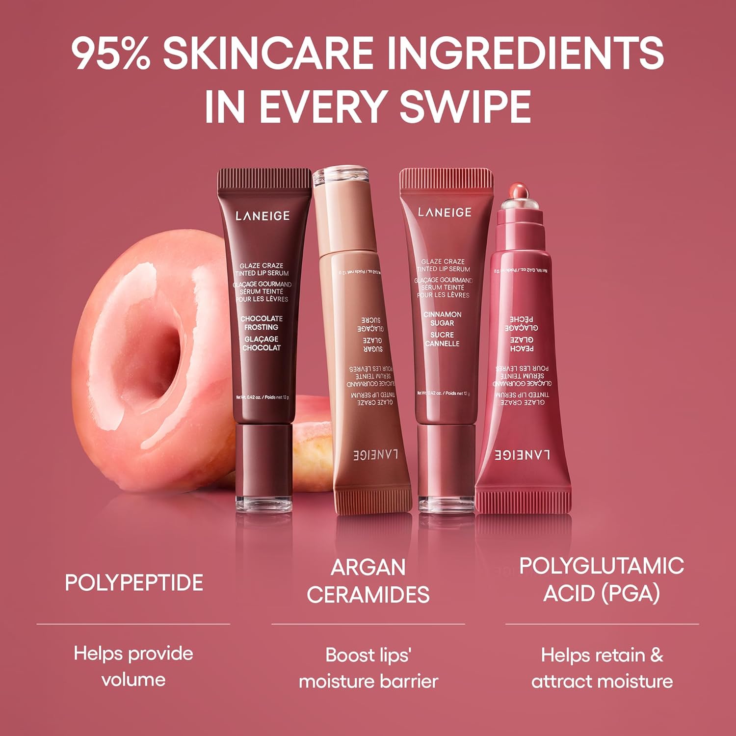 LANEIGE - Glaze Craze Tinted Lip Serum - réf Cinnamon Sugar