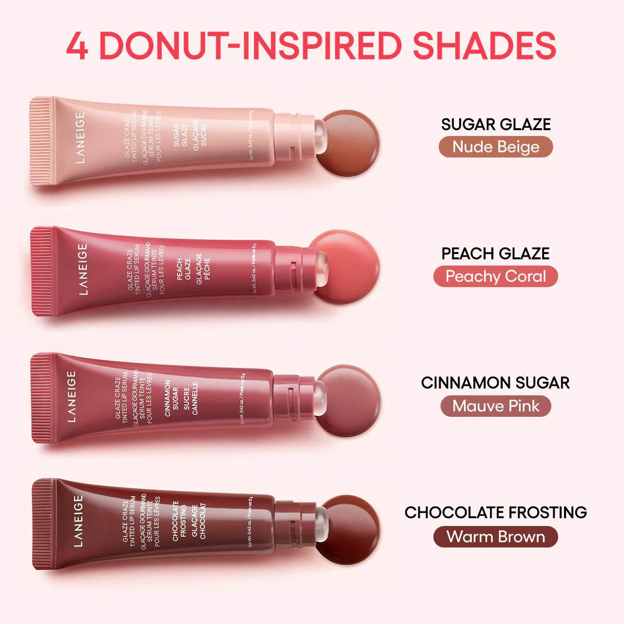 LANEIGE - Glaze Craze Tinted Lip Serum - réf Peach Glaze