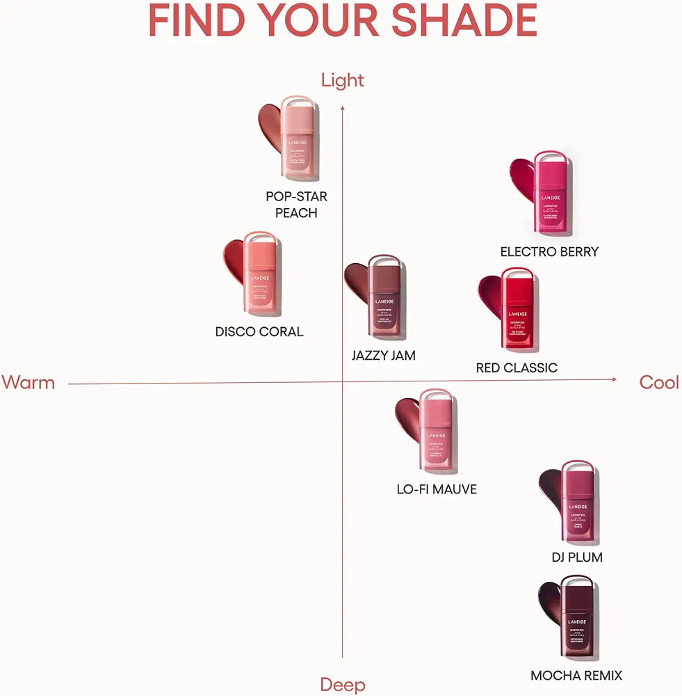 LANEIGE - JuicePop Box Lip Tint - Encre à Lèvres Hydratante - réf Electro Berry