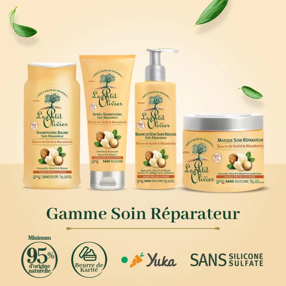 LE PETIT OLIVIER - Duo Shampooing et Après Shampooing Beurre de Karité et Macadamia - 250ml crème pour le corps