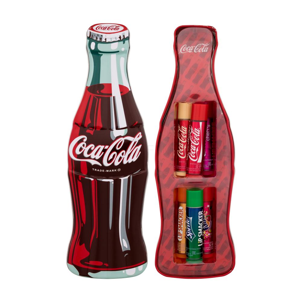 LIP SMACKER - Coca Cola Vintage Bouteille Lip Balm Set ( 6pcs)