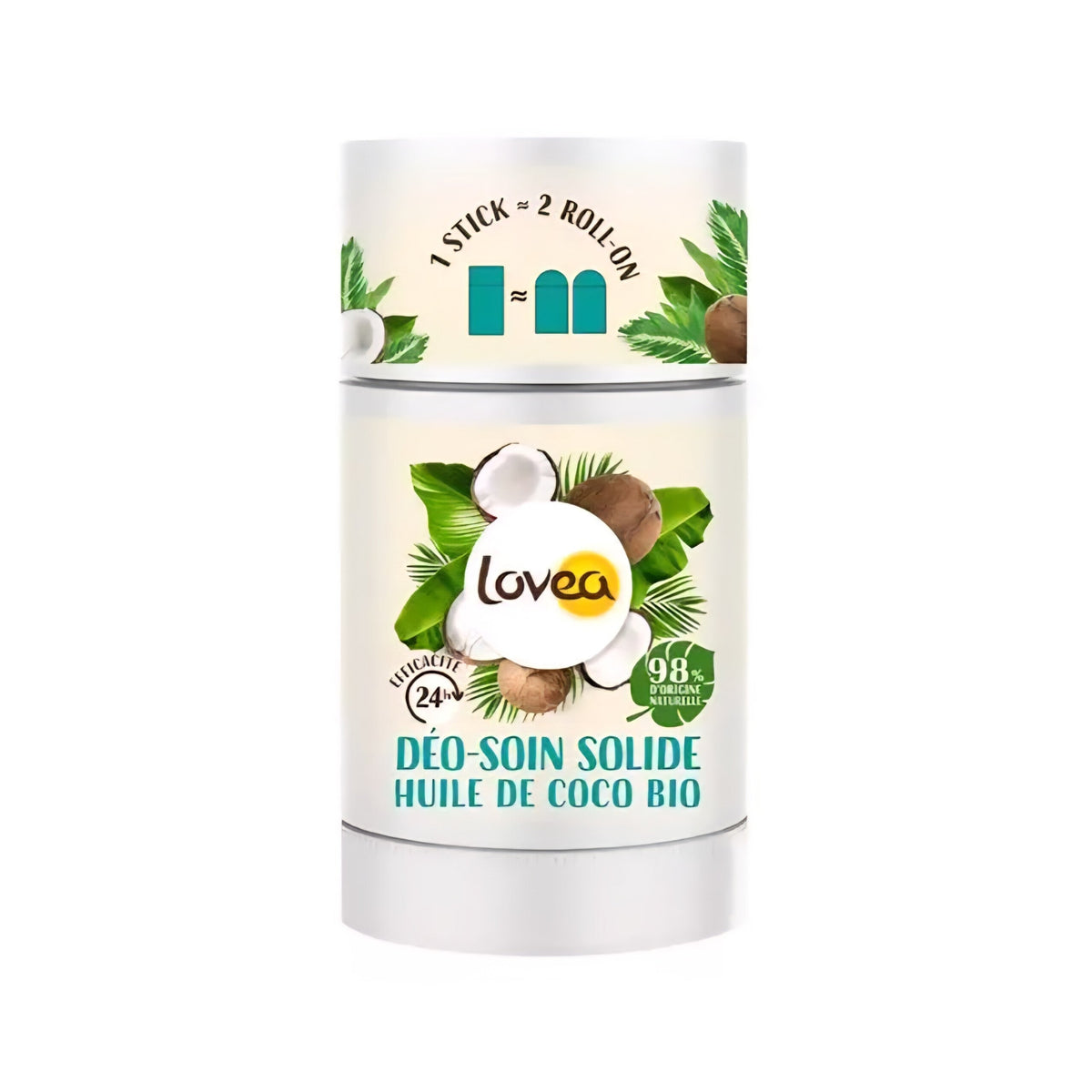 LOVEA - Déo-Soin Solide à l'huile de Coco Bio - 50g