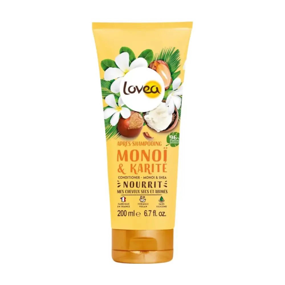 LOVEA - DUO Shampooing + Après Shampooing Monoi Karité & Shea - Cheveux Secs et Abîmés- 200ml primer